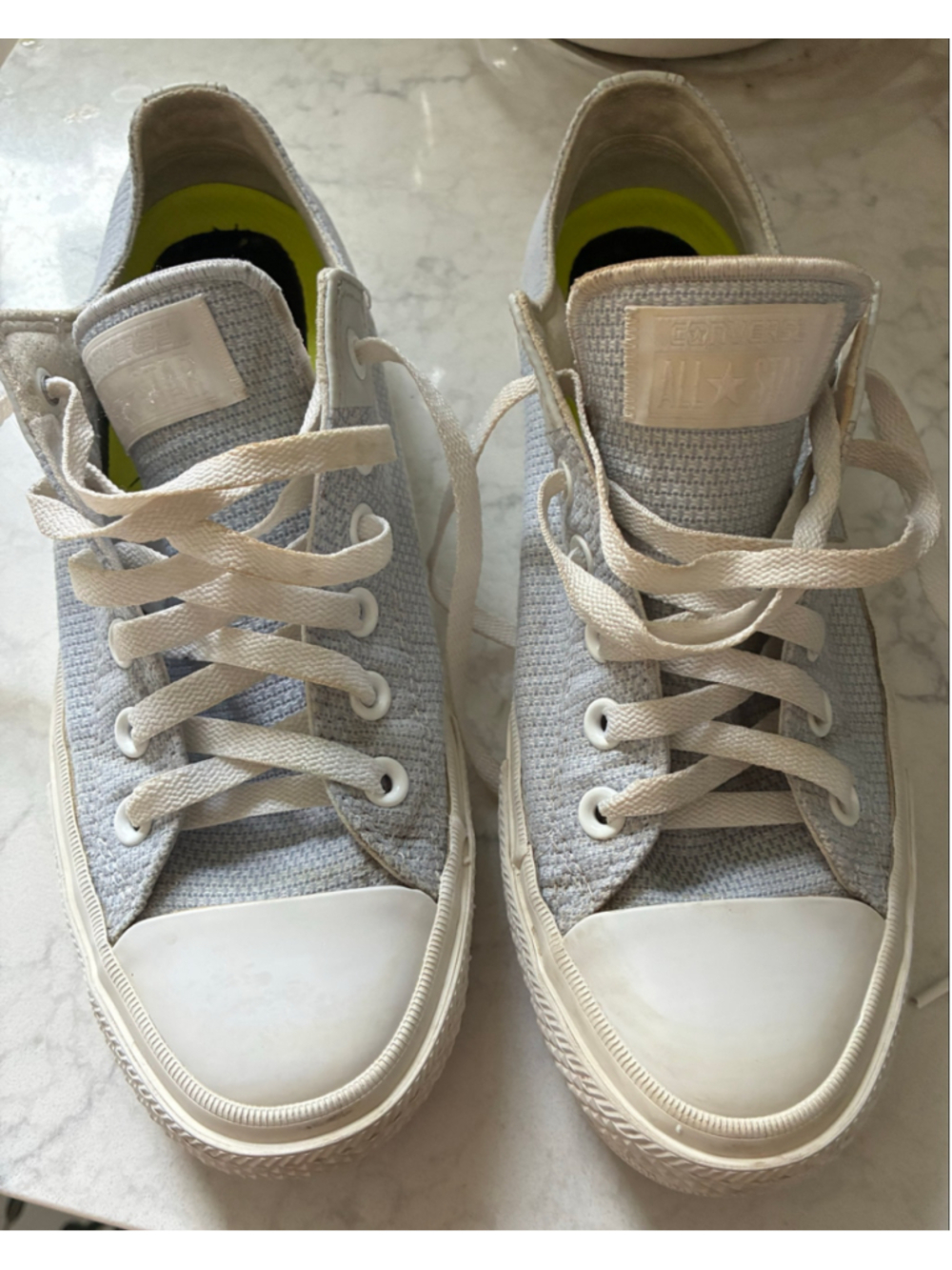 Converse All Star Sneakers bluish Grey and White unisex women 11 men 9